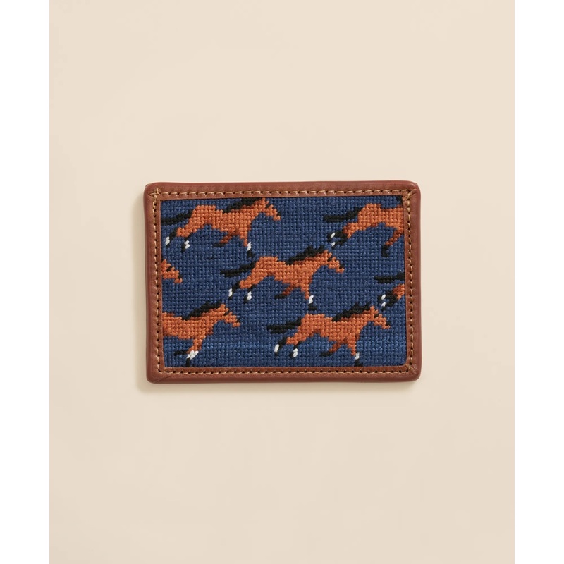 Smathers & Branson Needlepoint Horse Card Case