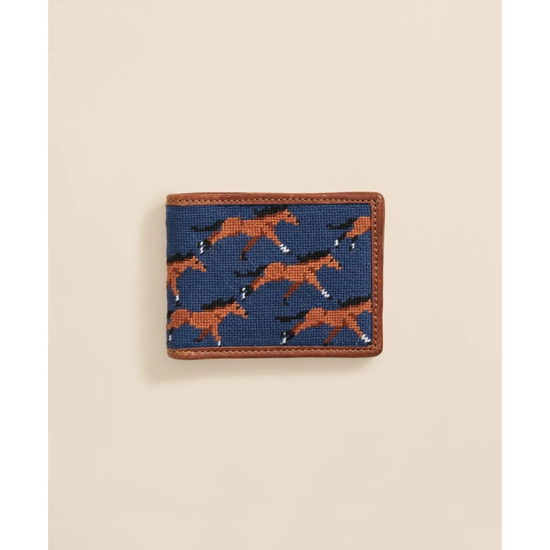 Smathers & Branson Needlepoint Horse Wallet