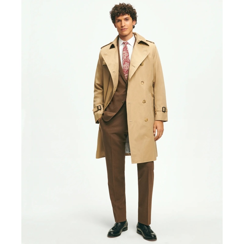 Supima Cotton Gabardine Trench Coat