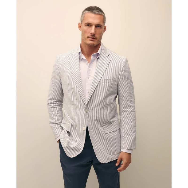 The No. 1 Sack Sport Coat in Cotton Seersucker