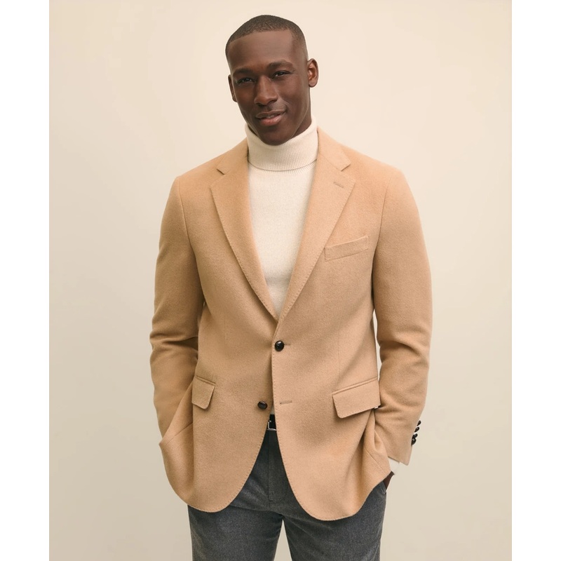 Traditional Fit Camel Hair Twill 1818 Sport Coat