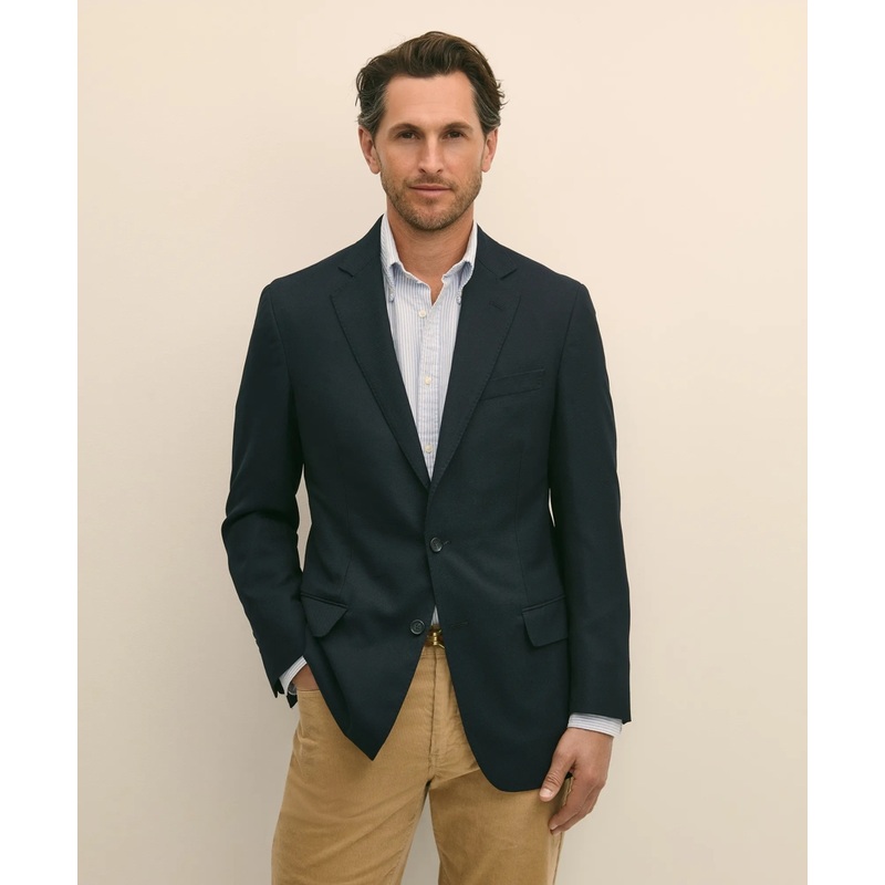 Traditional Fit Wool Hopsack Sport Coat