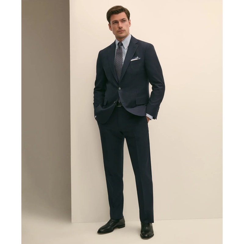 Brooks Brothers Explorer Collection Slim Fit Wool Bold Stripe Suit Pants