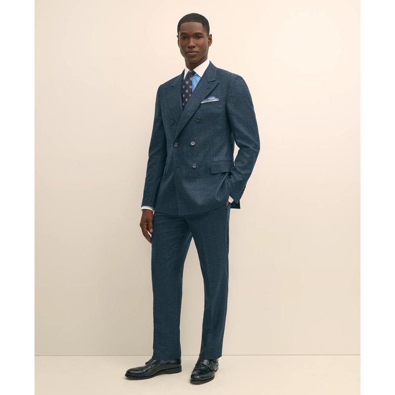 Classic Fit Saxon Wool Bold Overcheck 1818 Suit