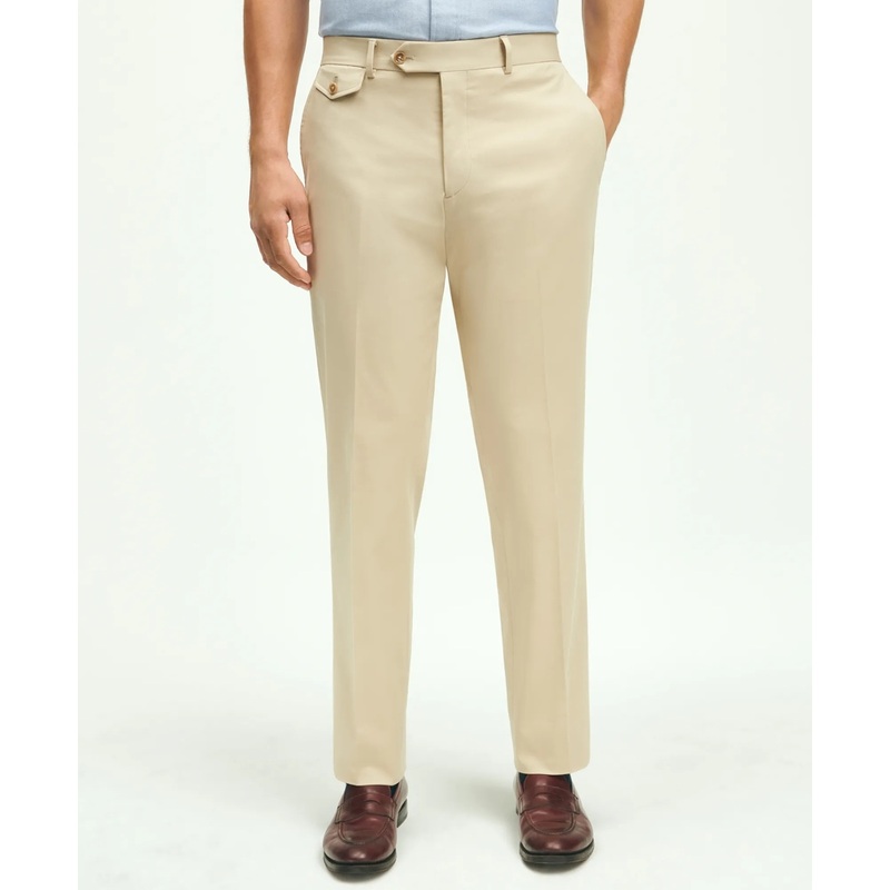 Classic Fit Stretch Cotton Suit Pants