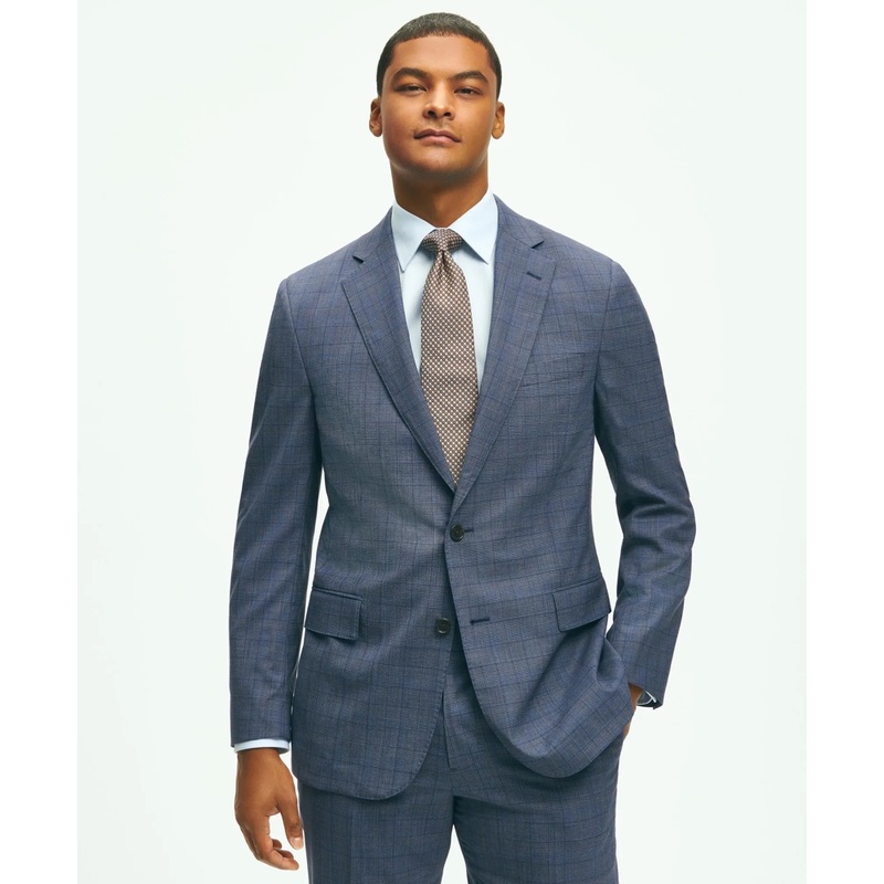 Classic Fit Wool Checked 1818 Suit