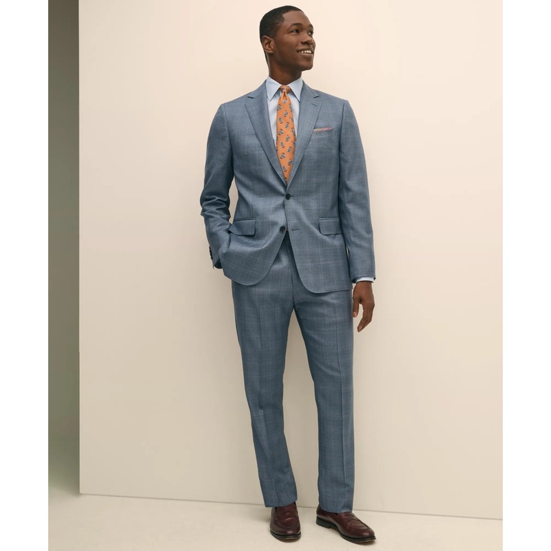 Classic Fit Wool Overcheck 1818 Suit