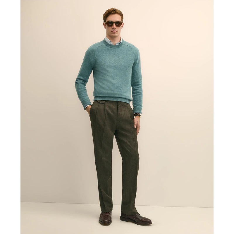 Classic Fit Wool Twill Dress Pants