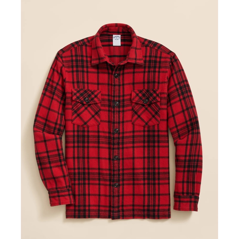 Cotton Plaid Overshirt