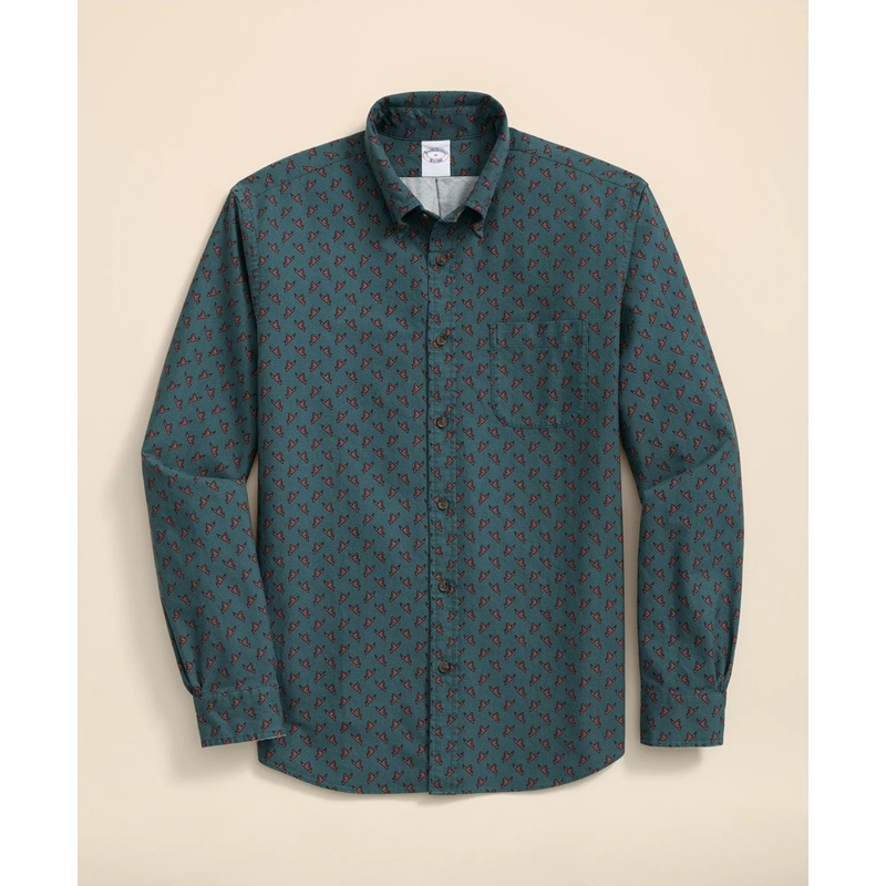 Friday Shirt, Oxford Mallard Print