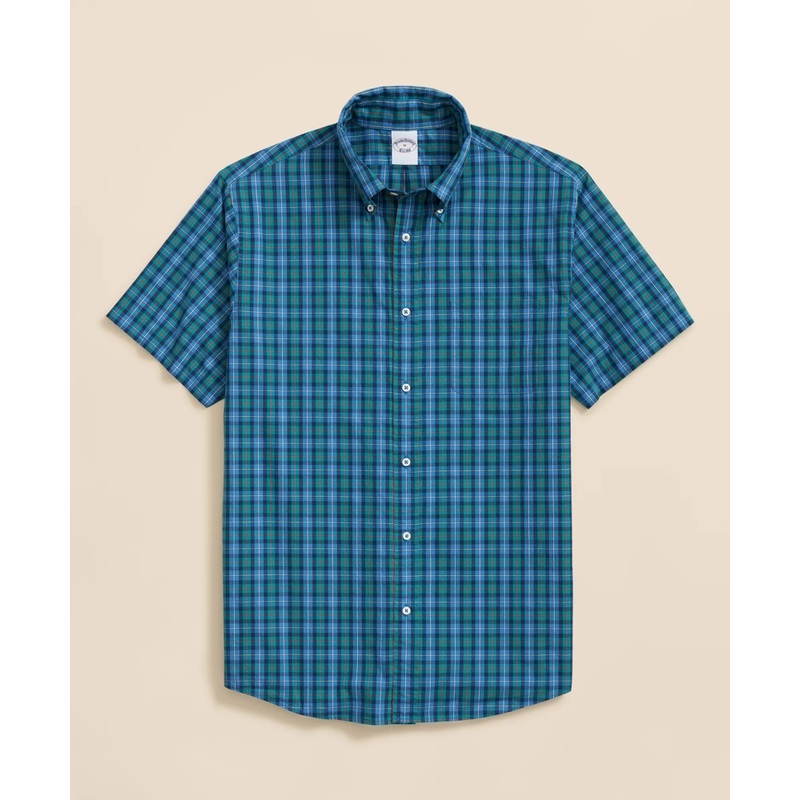 Friday Shirt, Poplin Short-Sleeve Tartan