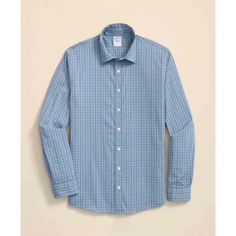 Performance Series Stretch Spread Collar, Check Sport Shirt