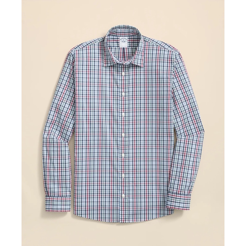 Performance Series Stretch Spread Collar, Multi-Gingham Sport Shirt