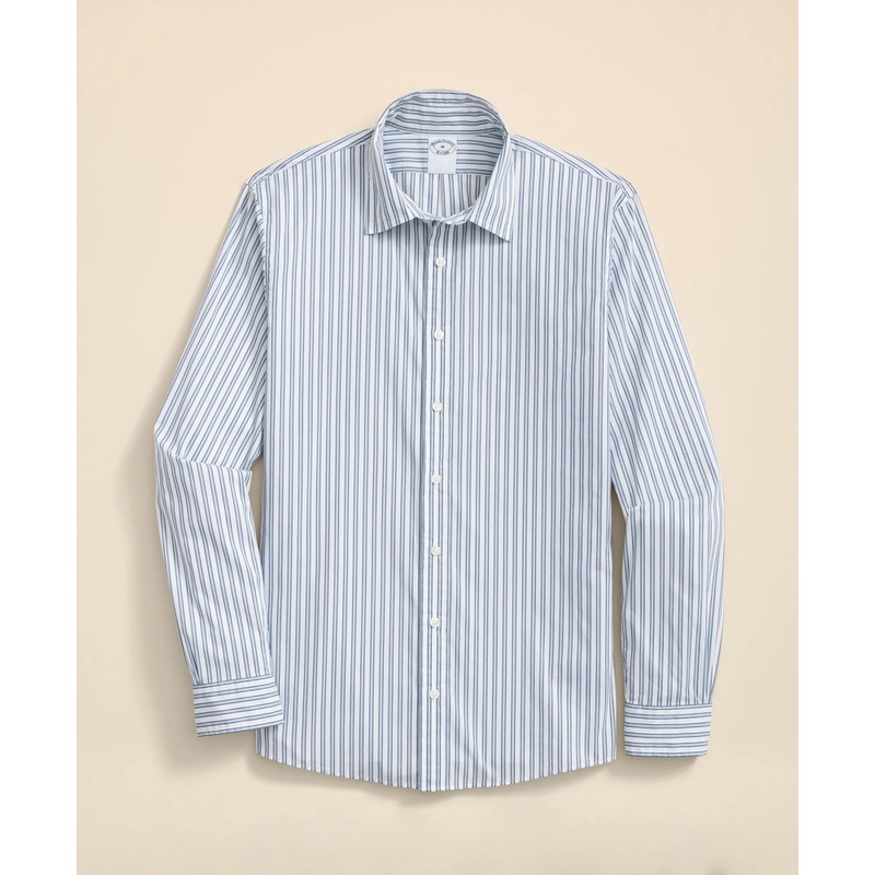Performance Series Stretch Spread Collar, Striped Sport Shirt