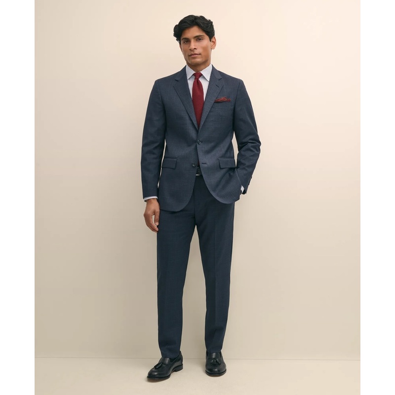 Slim Fit Wool Check 1818 Suit