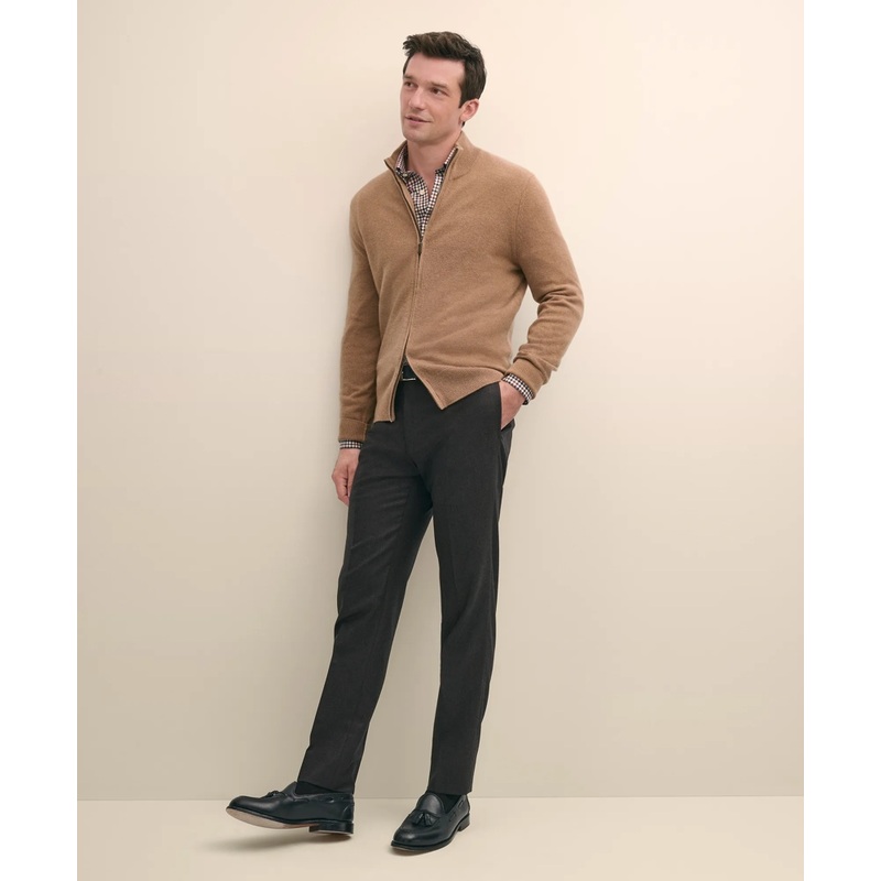 Slim Fit Wool Flannel Dress Pants