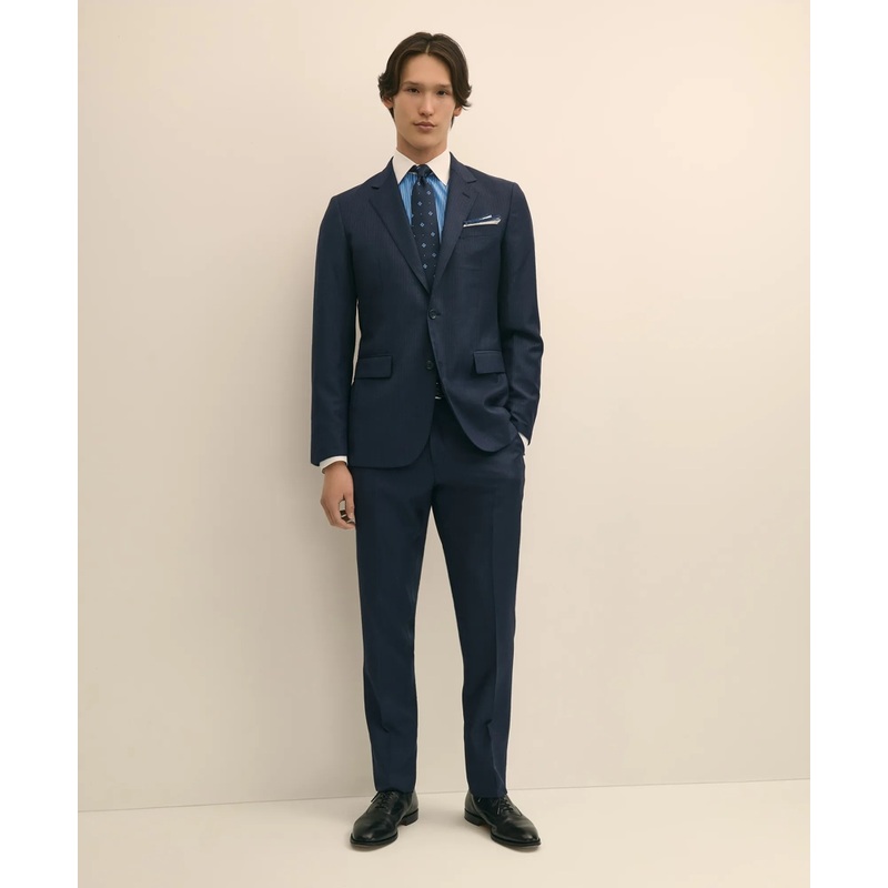 Slim Fit Wool Pinstripe 1818 Suit