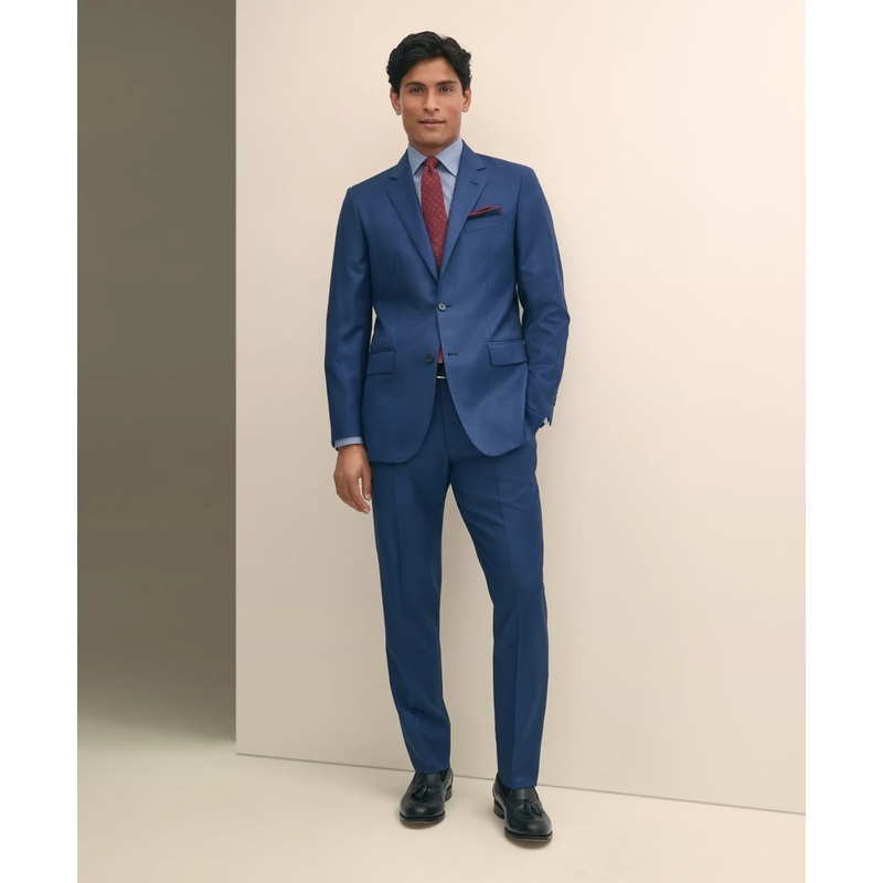 Slim Fit Wool Sharkskin 1818 Suit