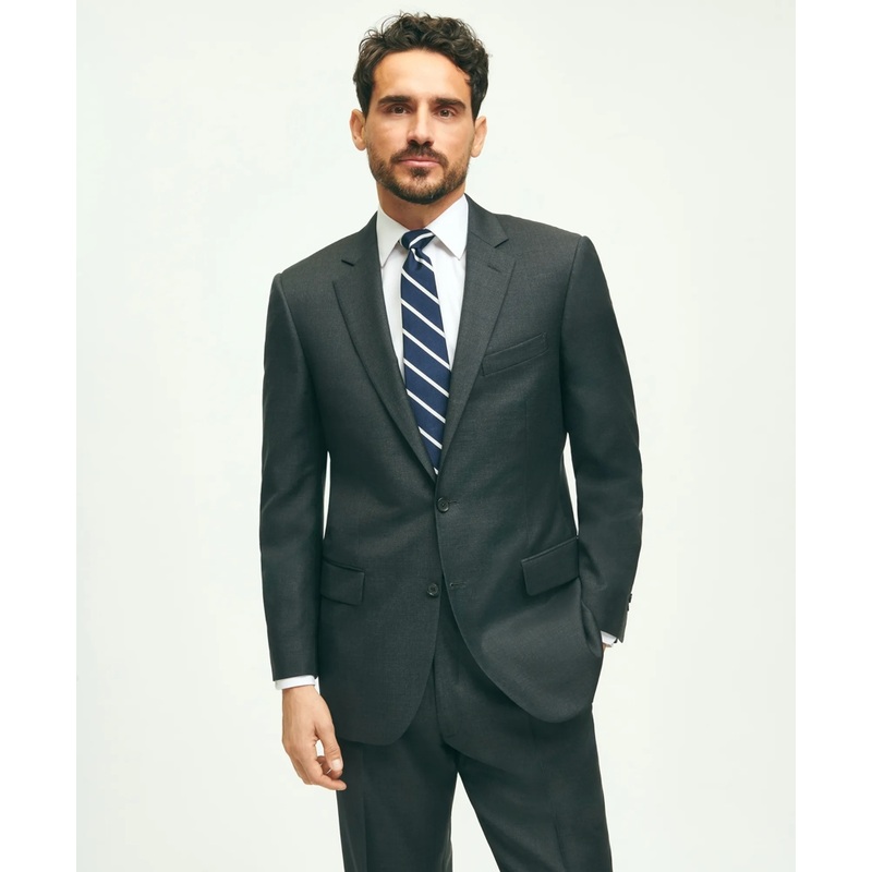 Traditional Fit Wool Tic 1818 Suit