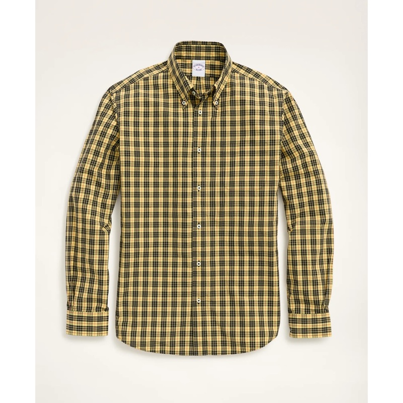 Friday Shirt, Poplin Yellow Tartan