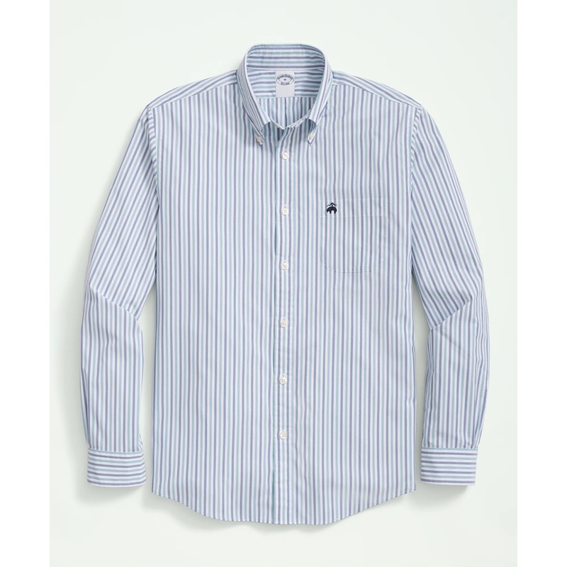 Performance Series Stretch Button-Down Collar, Striped Sport Shirt