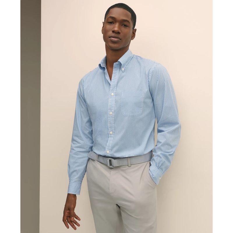 Performance Series Stretch Polo Button-Down Collar, Candy Stripe Sport Shirt