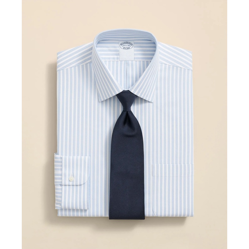 Stretch Supima Cotton Non-Iron Ainsley Collar, Stripe Dress Shirt