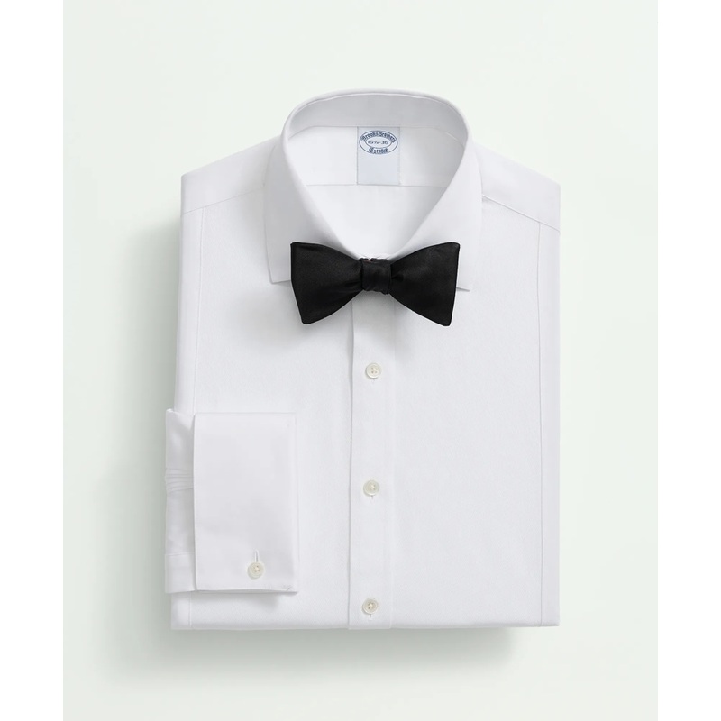 Supima Cotton Poplin English Collar, Pique Bib Tuxedo Shirt
