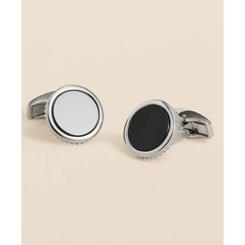 Agate Round Cufflinks