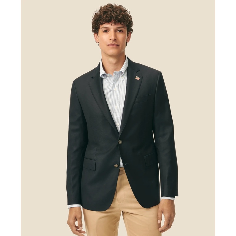Classic Fit Stretch Saxxon Wool 1818 Blazer
