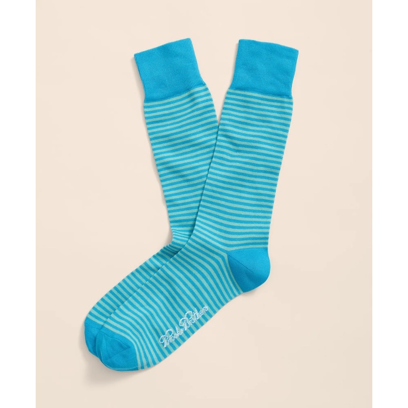 Cotton Blend Feeder Stripe Socks