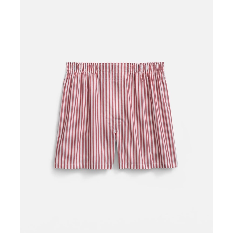Cotton Broadcloth Butcher-Stripe Boxers