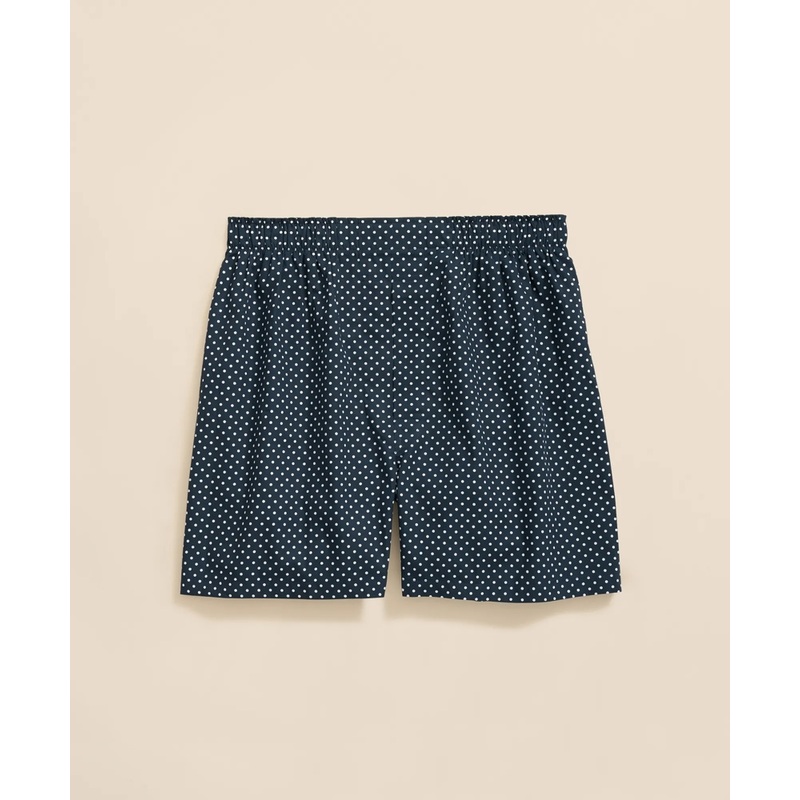 Cotton Broadcloth Dot Boxers
