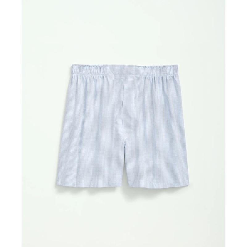 Cotton Broadcloth Double Checked Boxers