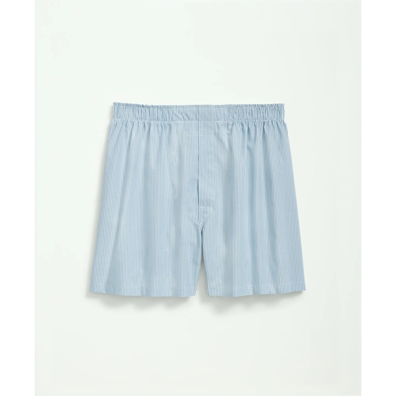Cotton Broadcloth Fine Striped Boxers