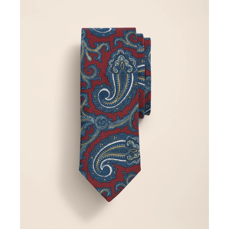 Silk-Cotton Paisley Tie