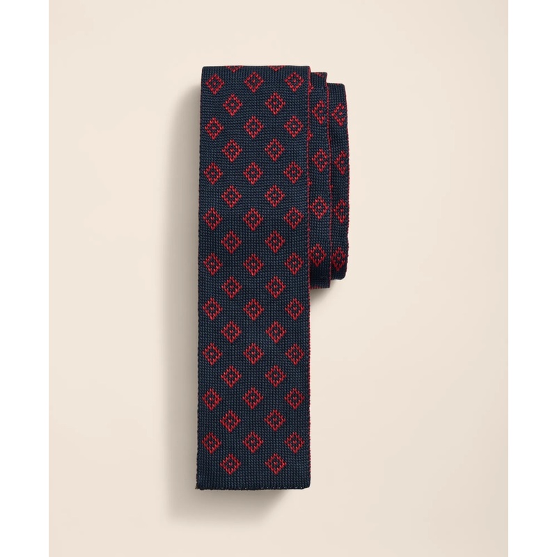 Silk Diamond Geo Knit Tie