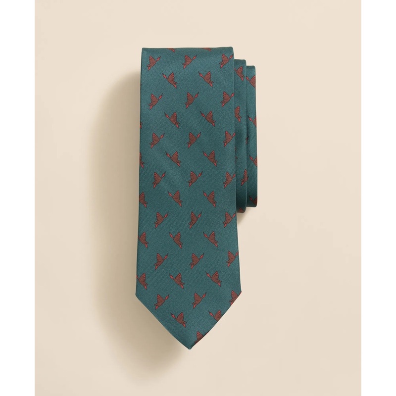 Silk Duck Motif Tie