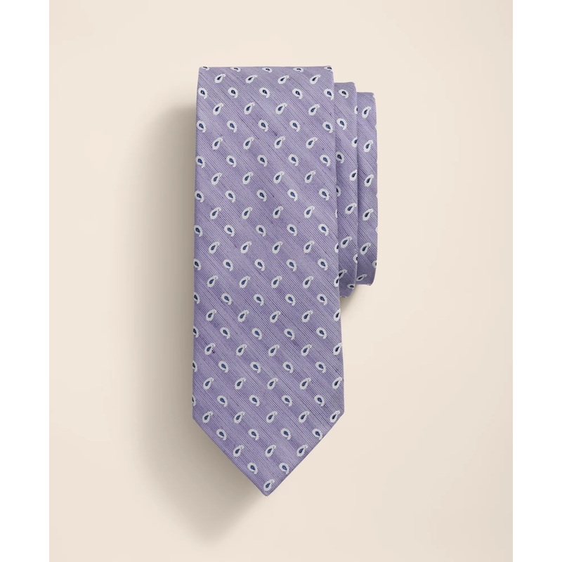 Silk-Linen Paisley Tie