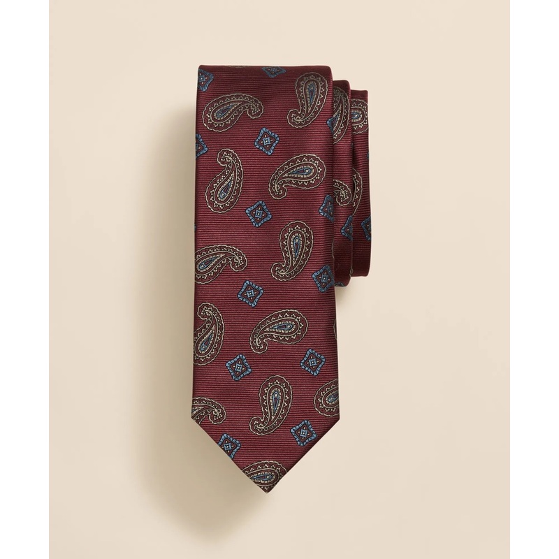 Silk Paisley & Square Tie