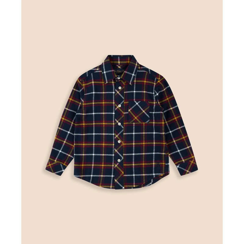 Boys Cotton Brushed Flannel Shirt