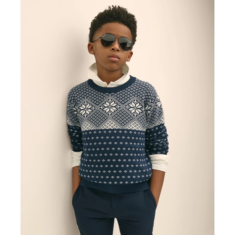 Boys Cotton Holiday Sweater
