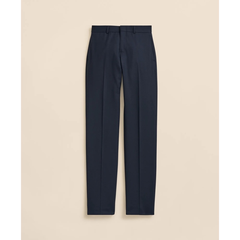 Boys Prep Plain-Front Wool Suit Pants