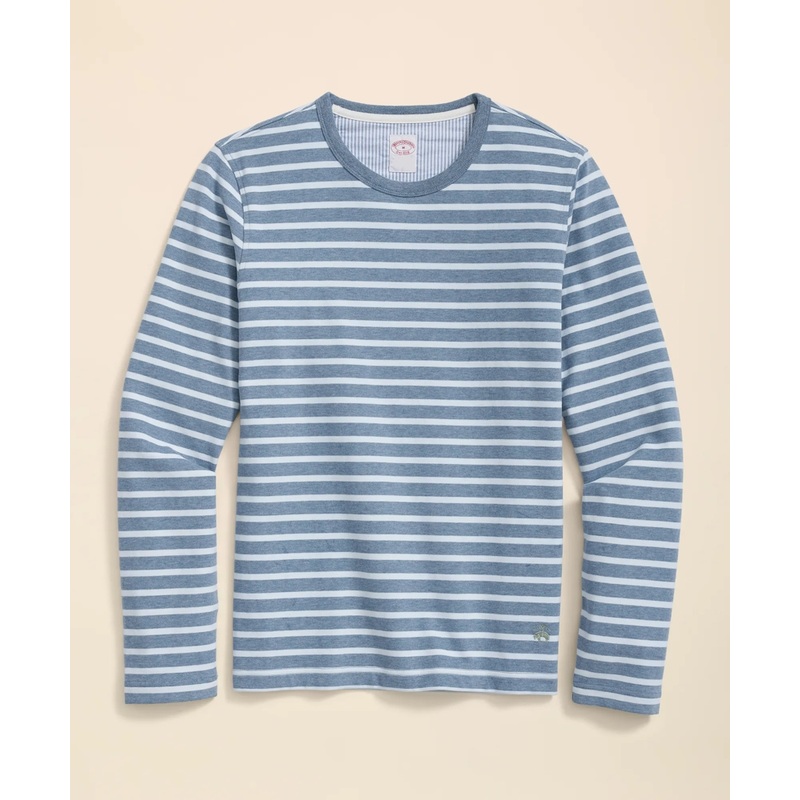 Cotton Mariner Stripe Long-Sleeve T-Shirt