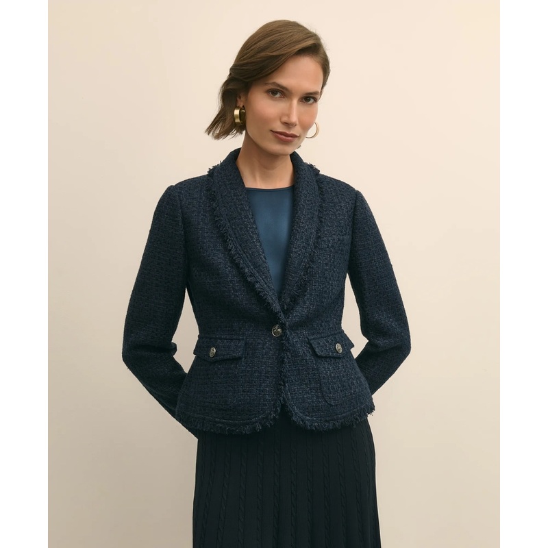 Fringed Boucle Jacket