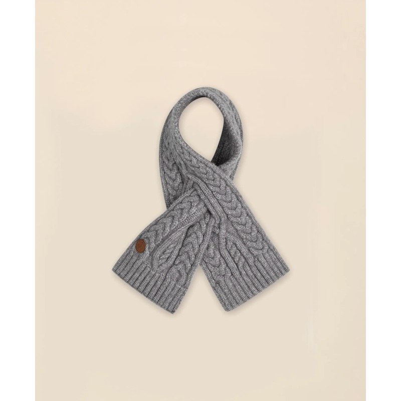 Kids Cable Knit Keyhole Scarf