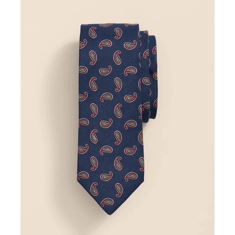 Linen-Silk Paisley Tie
