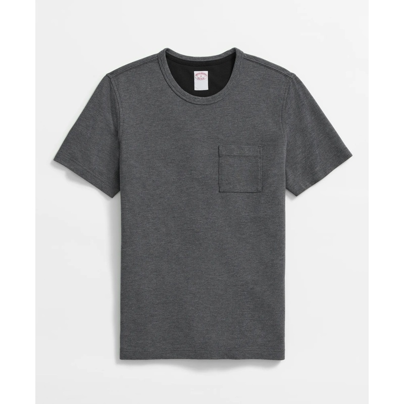 Pique T-Shirt in Garment-Washed Supima Cotton