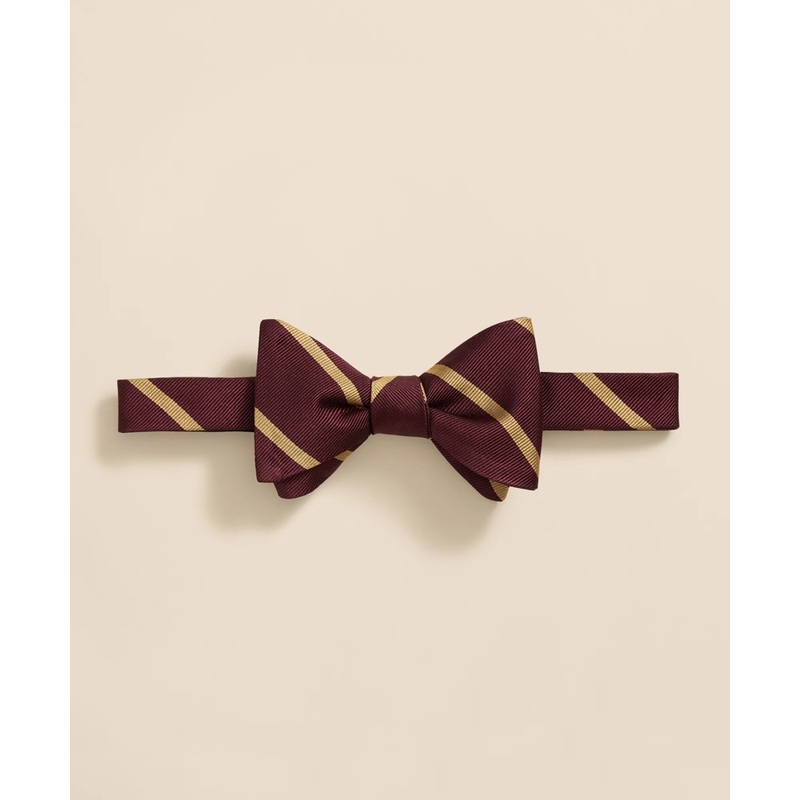 Silk BB#3 Rep Striped Bow Tie