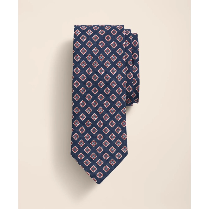 Silk-Cotton Floral Tie